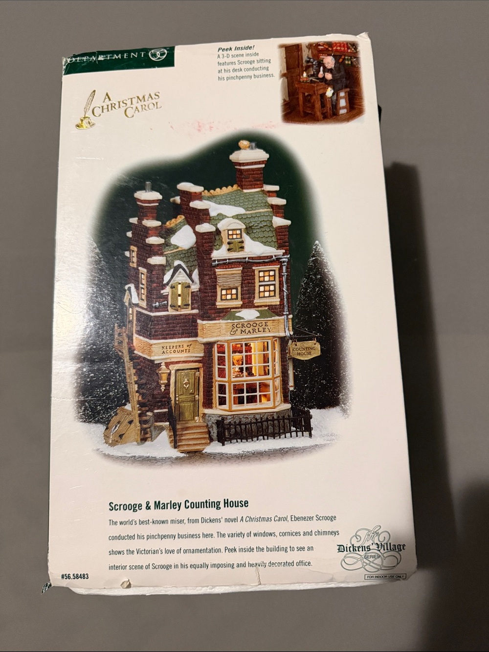 Department 56 Dickens' Village Scrooge & Marley Counting House Holiday Decor